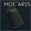 AR-15 Magpul MOE pistol grip (Black)