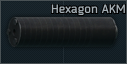AKM Hexagon 7.62x39 sound suppressor