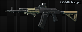 Kalashnikov AK-74N 5.45x39 assault rifle Magpul