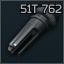 AR-10 AAC Blackout 51T 7.62x51 flash hider