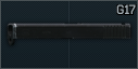 Glock 17 pistol slide