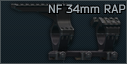 Nightforce Magmount 34mm ring scope mount with Ruggedized Accessory Platform