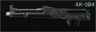 Kalashnikov AK-104 7.62x39 assault rifle