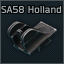 SA58 Holland Type rear sight