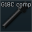 Glock 18C 9x19 114mm compensated barrel