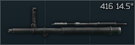 HK 416 5.56x45 14.5 inch barrel with flip-up front sight