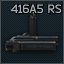 HK 416A5 flip-up rear sight