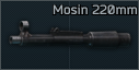 Mosin Rifle 7.62x54R sawed-off 220mm threaded barrel