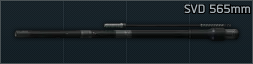 SVD 7.62x54R 565mm barrel
