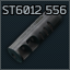 AR-15 Bulletec ST-6012 5.56x45 muzzle brake