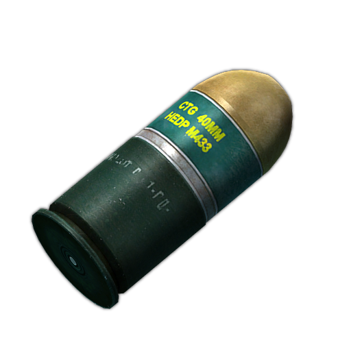 Tactique M433 HEDP 40mm modèle de Grenade factice mallette de