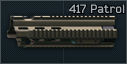 HK417 Patrol handguard with flip-up front sight