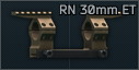 Recknagel Era-Tac 30mm ring scope mount