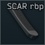FN SCAR rubber buttpad