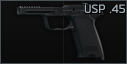 HK USP .45 ACP pistol