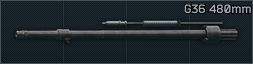 HK G36 5.56x45 480mm barrel