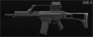 HK G36 5.56x45 assault rifle K