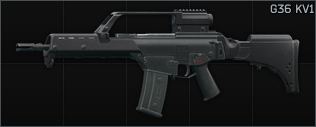 HK G36 5.56x45 assault rifle KV1