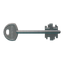 Iron gate key