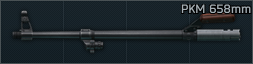 PKM 7.62x54R 658mm barrel