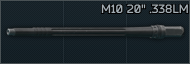Sako TRG M10 .338 LM 20 inch barrel