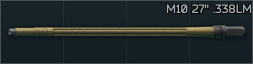 Sako TRG M10 .338 LM 27 inch barrel
