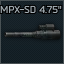 MPX 9x19 Ronin Arms 4.75 inch Ported SD Barrel