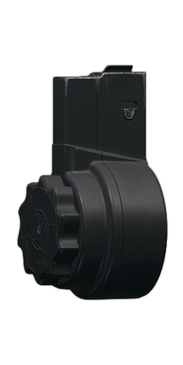 AR-10 7.62x51 X Products X-25 50-round drum magazine AR-10 7.62x51 X Products X-25 50-round drum magazine