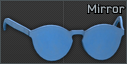 Mirror glasses (Blue)