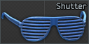 Shutter glasses (Blue)