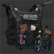 Tac-Kek JayPC plate carrier (Black) 网格