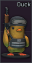 Duck figurine