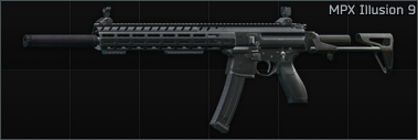 SIG MPX 9x19 submachine gun Illusion 9